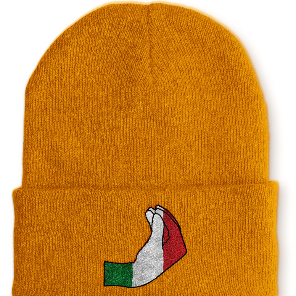 
                  
                    italienische Handzeichen Statement Beanie Mütze mit Spruch - Mustard - Mütze
                  
                