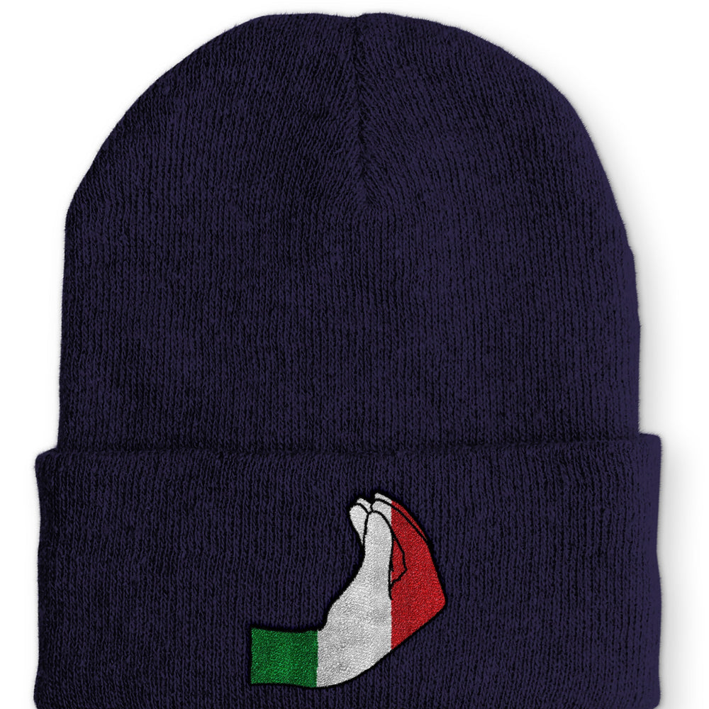 
                  
                    italienische Handzeichen Statement Beanie Mütze mit Spruch - Navy - Mütze
                  
                