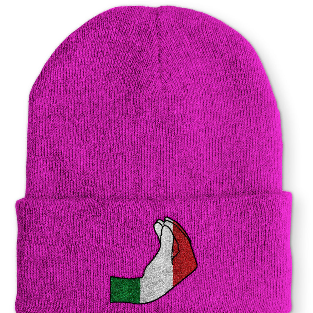 
                  
                    italienische Handzeichen Statement Beanie Mütze mit Spruch - Pink - Mütze
                  
                