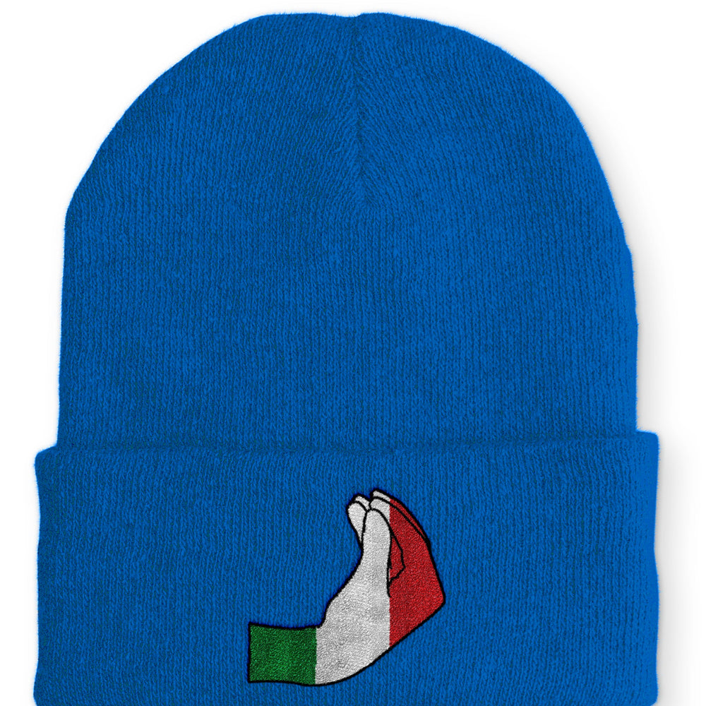 
                  
                    italienische Handzeichen Statement Beanie Mütze mit Spruch - Royal - Mütze
                  
                