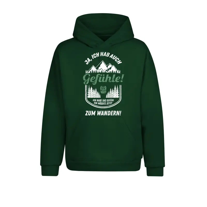 
                      
                        Ja ich hab auch Gefühle... habe das Gefühl möchte jetzt zum Wandern & Outdoor Hoodie Unisex - XS / Dunkelgrün
                      
                    