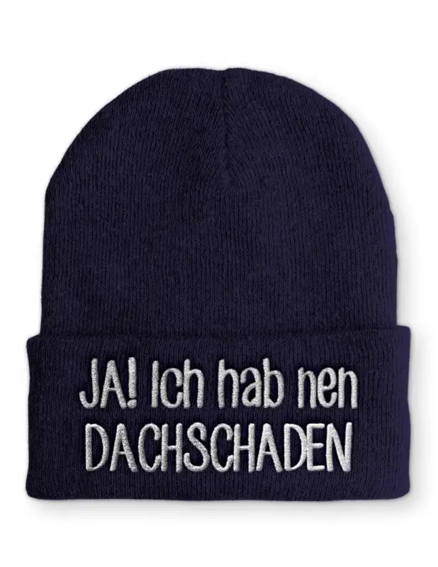 
                      
                        JA! Ich hab nen Dachschaden Beanie Wintermütze Mütze mit Spruch
                      
                    