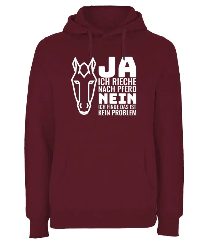 
                      
                        Ja ich rieche nach Pferd 2.0 Hoodie Unisex - XS / Burgundy
                      
                    