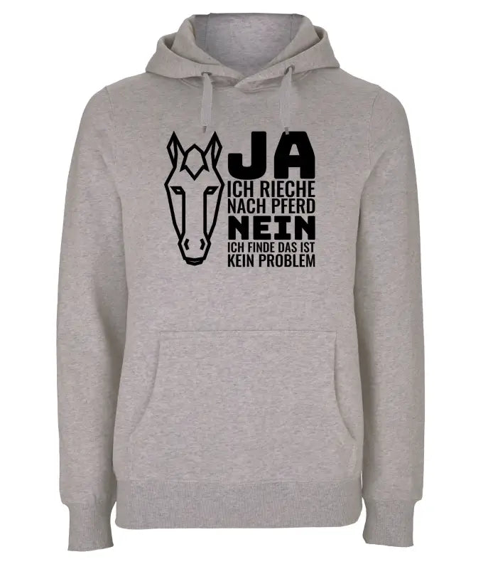 
                      
                        Ja ich rieche nach Pferd 2.0 Hoodie Unisex - XS / Grau
                      
                    