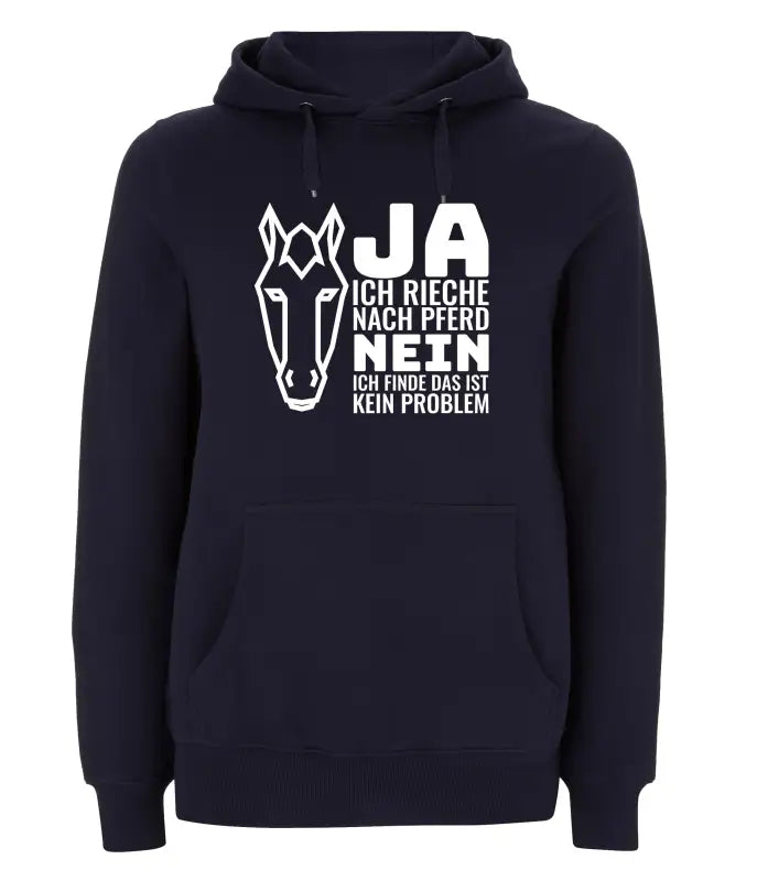 
                      
                        Ja ich rieche nach Pferd 2.0 Hoodie Unisex - XS / Navy
                      
                    