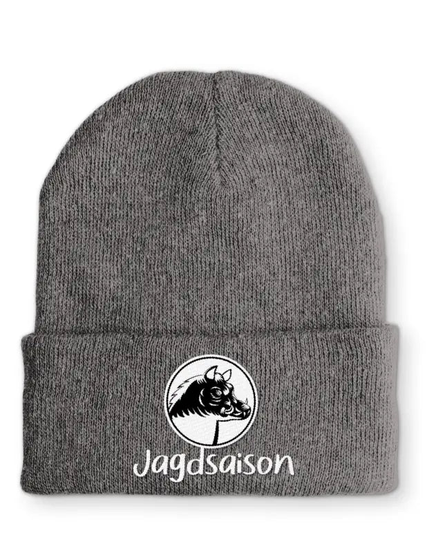 
                      
                        Jagdsaison Beanie Wintermütze Mütze mit Spruch - Grey
                      
                    