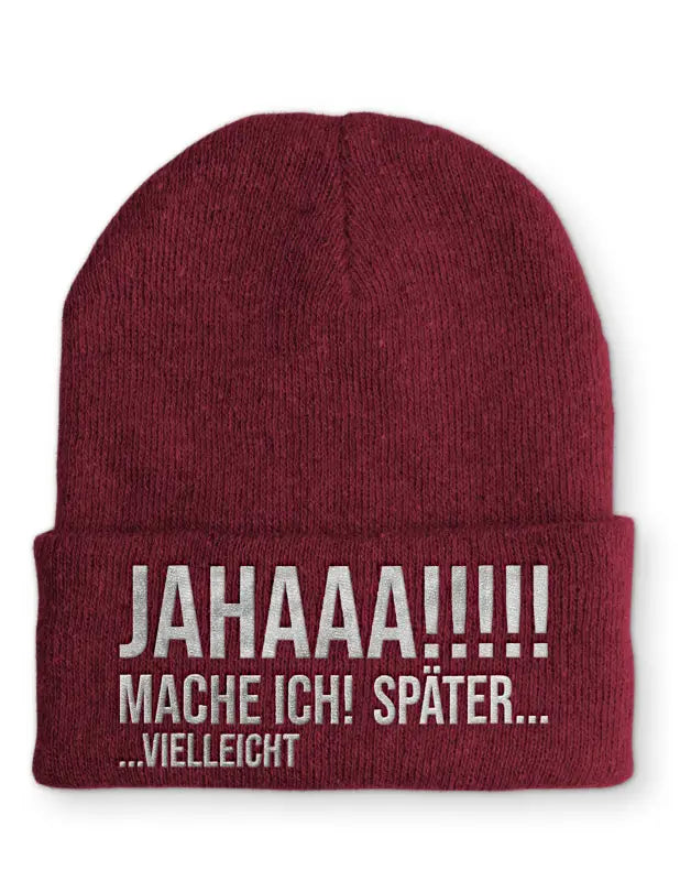 
                      
                        JAHAAA! Mache ich! Später.. Vielleicht Beanie perfekt für die kalte Jahreszeit - Bordeaux
                      
                    