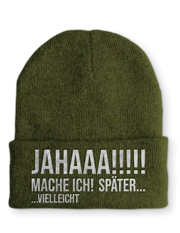 
                      
                        JAHAAA! Mache ich! Später.. Vielleicht Beanie perfekt für die kalte Jahreszeit - Olive
                      
                    