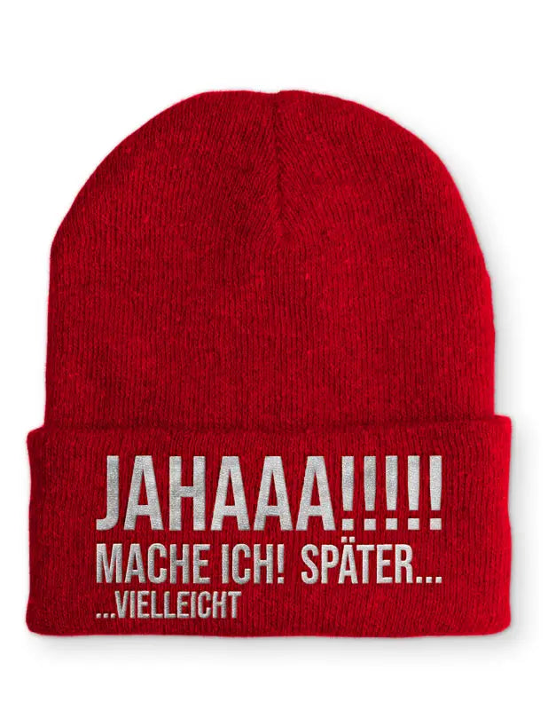 
                      
                        JAHAAA! Mache ich! Später.. Vielleicht Beanie perfekt für die kalte Jahreszeit - Rot
                      
                    