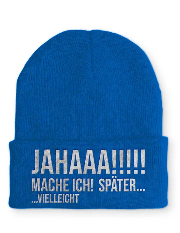 
                      
                        JAHAAA! Mache ich! Später.. Vielleicht Beanie perfekt für die kalte Jahreszeit - Blau
                      
                    