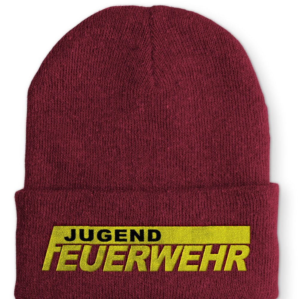 
                  
                    Jugendfeuerwehr Keller Beanie Mütze mit Spruch - Bordeaux - Mütze
                  
                