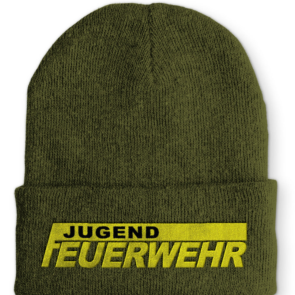 
                  
                    Jugendfeuerwehr Keller Beanie Mütze mit Spruch - Olive - Mütze
                  
                