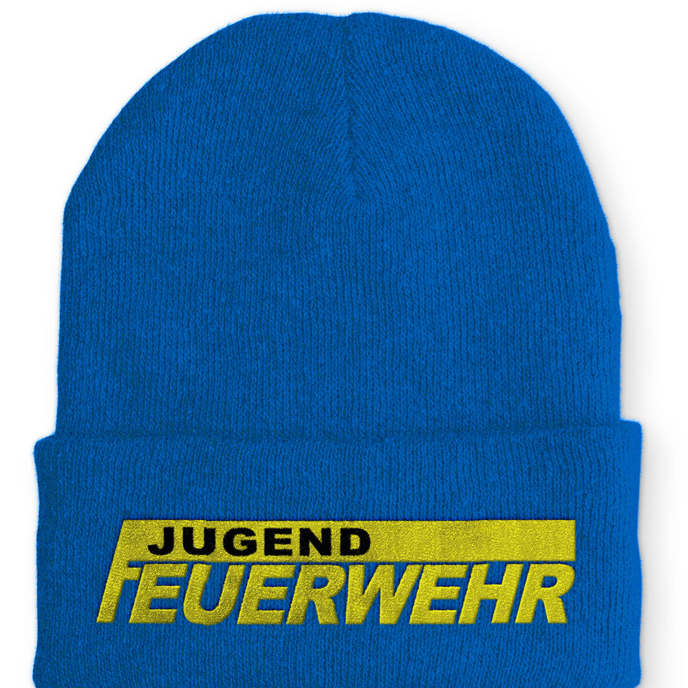 
                  
                    Jugendfeuerwehr Keller Beanie Mütze mit Spruch - Royal - Mütze
                  
                