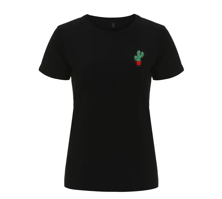 Kaktus Damen T - Shirt - S / Schwarz