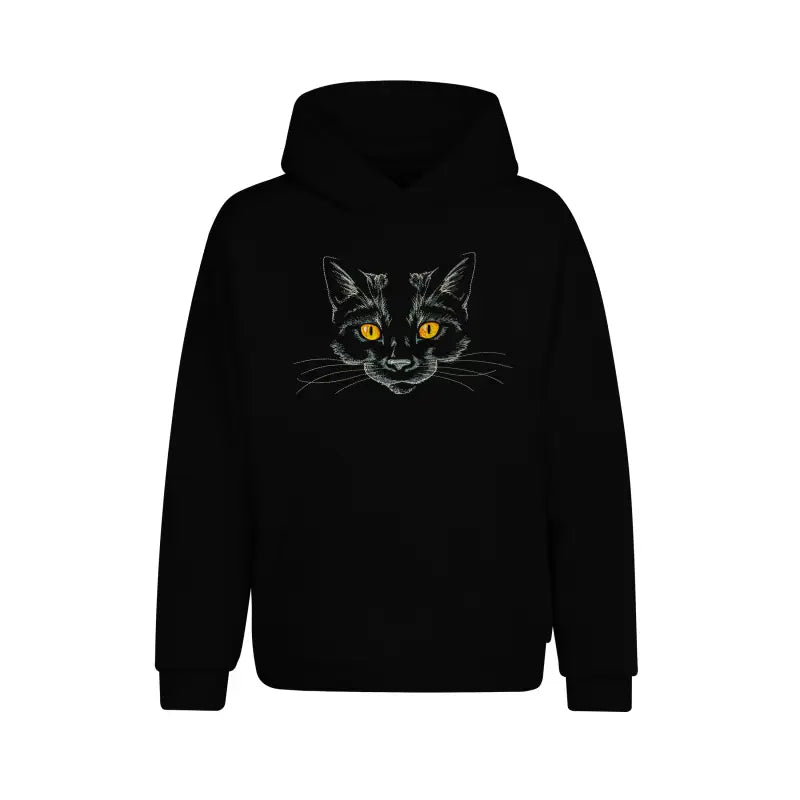 Katzenmotiv Tiermotiv Hoodie Unisex - XS / Schwarz