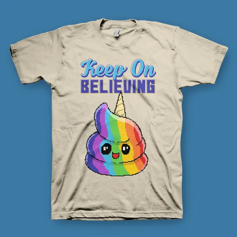 Keep On Believing Herren T-Shirt Unisex - tshirtladen - 