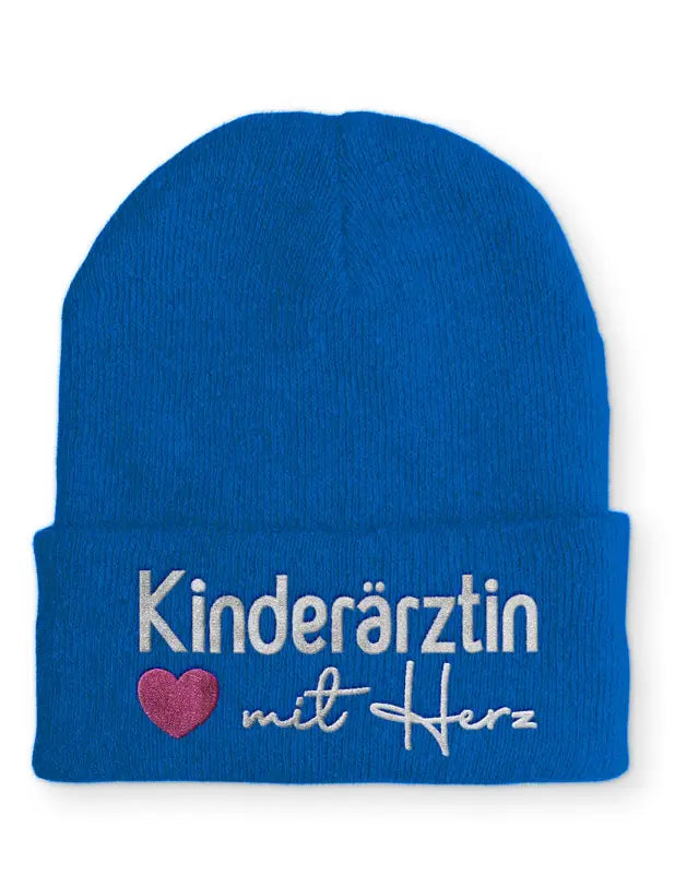 
                      
                        Kinderärztin mit Herz Statement Beanie Mütze Spruch - Royal
                      
                    