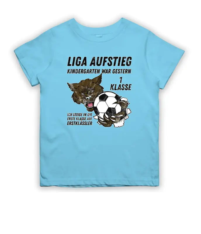 
                      
                        Kindergarten war gestern! Schulanfang T - Shirt Kinder - 104 - 110 / Light Blue
                      
                    