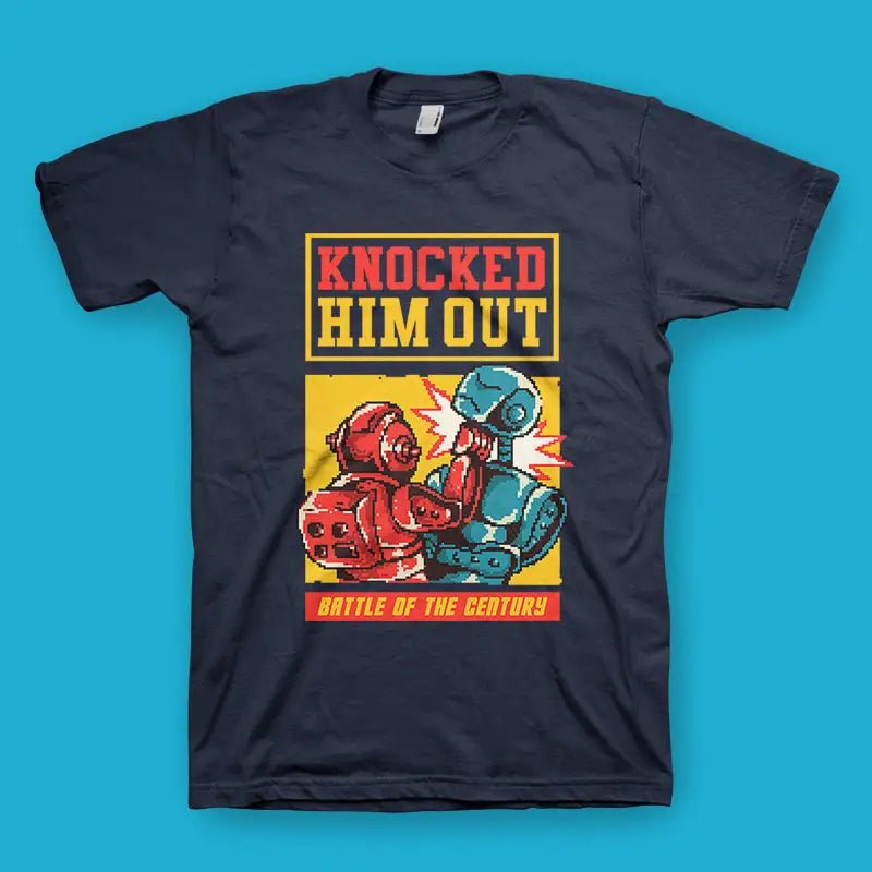 Knocked Him Out Herren T-Shirt Unisex - tshirtladen - 