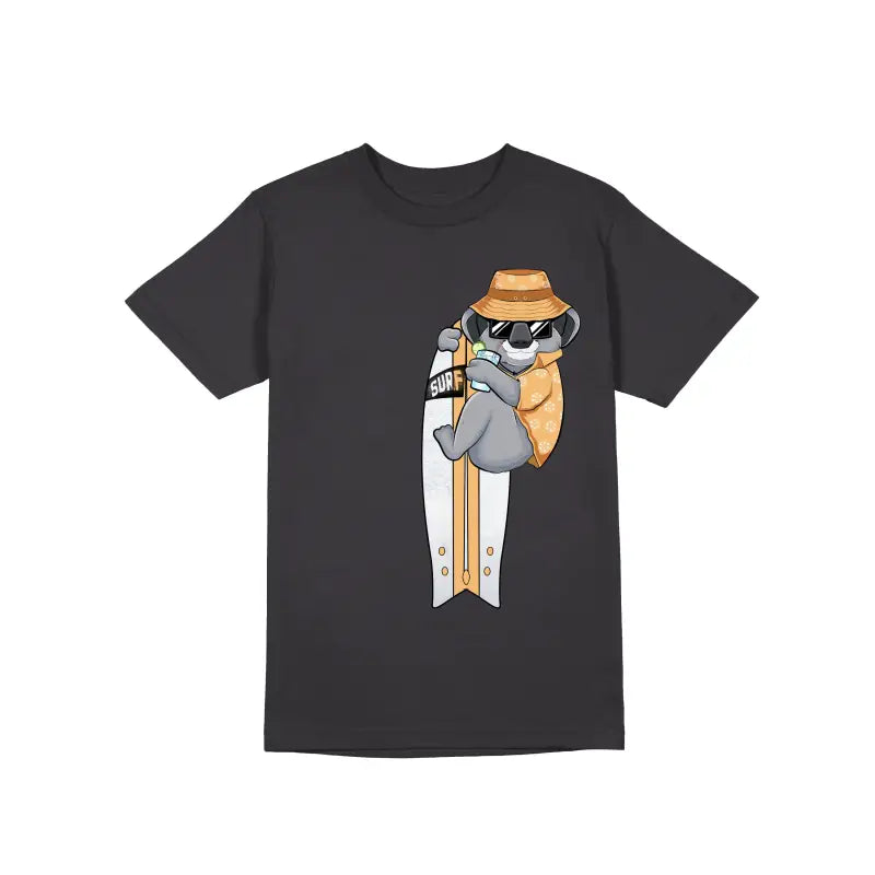 Koala Surf Herren Unisex T - Shirt - S / Dunkelgrau