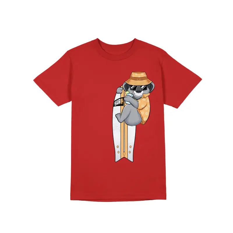 Koala Surf Herren Unisex T - Shirt - S / Rot