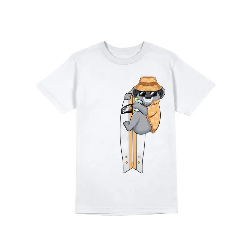 Koala Surf Herren Unisex T - Shirt - S / Weiß
