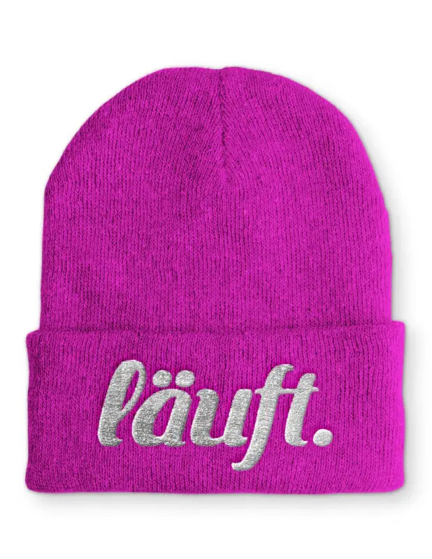 
                      
                        läuft Wintermütze Spruchmütze Beanie perfekt für die kalte Jahreszeit - Pink
                      
                    