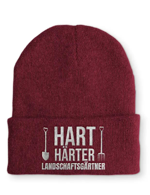 
                      
                        Landschaftsgärtner Statement Beanie Mütze mit Spruch - Bordeaux
                      
                    