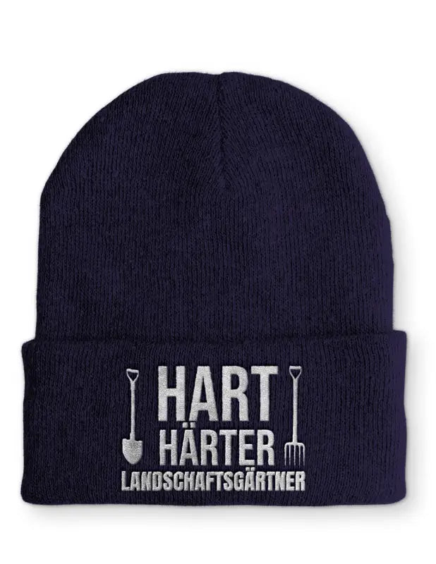 
                      
                        Landschaftsgärtner Statement Beanie Mütze mit Spruch - Navy
                      
                    