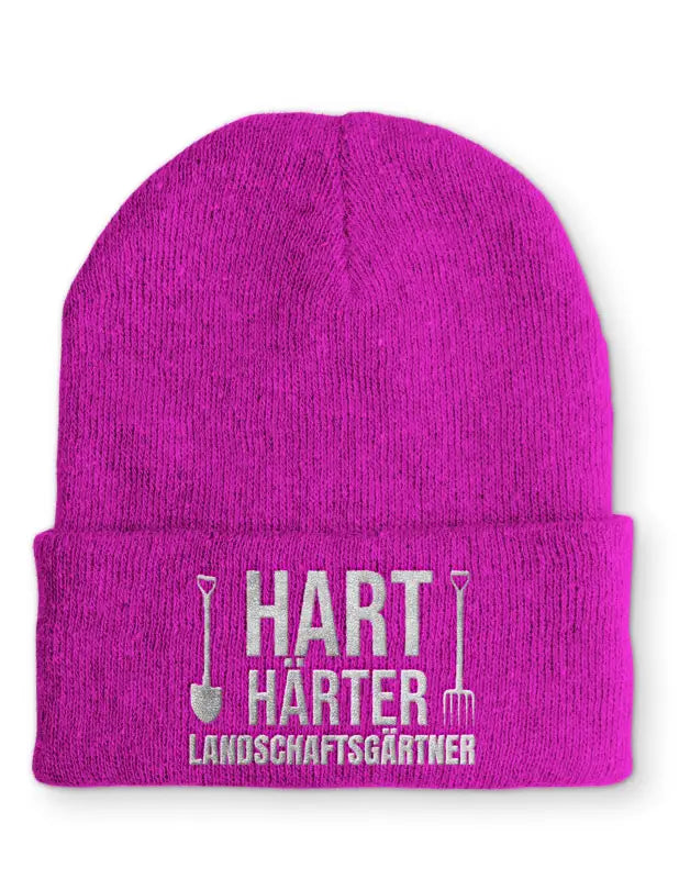 
                      
                        Landschaftsgärtner Statement Beanie Mütze mit Spruch - Pink
                      
                    