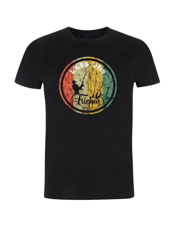 Lass uns Fischen Vintage Herren T-Shirt - tshirtladen - 