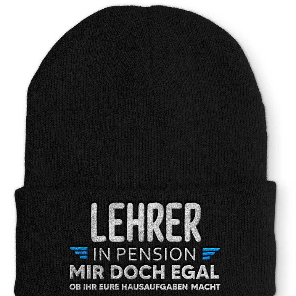 
                  
                    Lehrer in Pension Beanie Mütze mit Spruch - Black - Mütze
                  
                