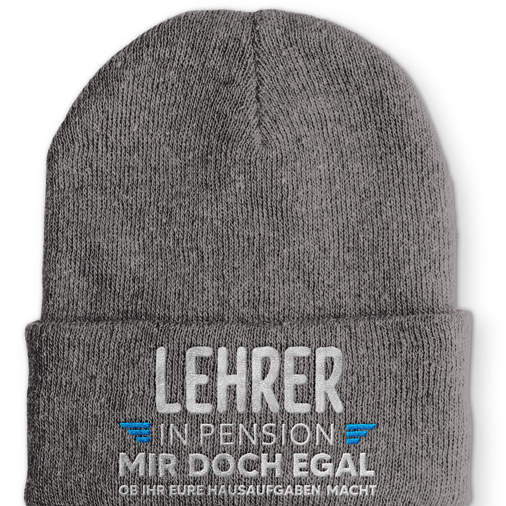 
                  
                    Lehrer in Pension Beanie Mütze mit Spruch - Grey - Mütze
                  
                