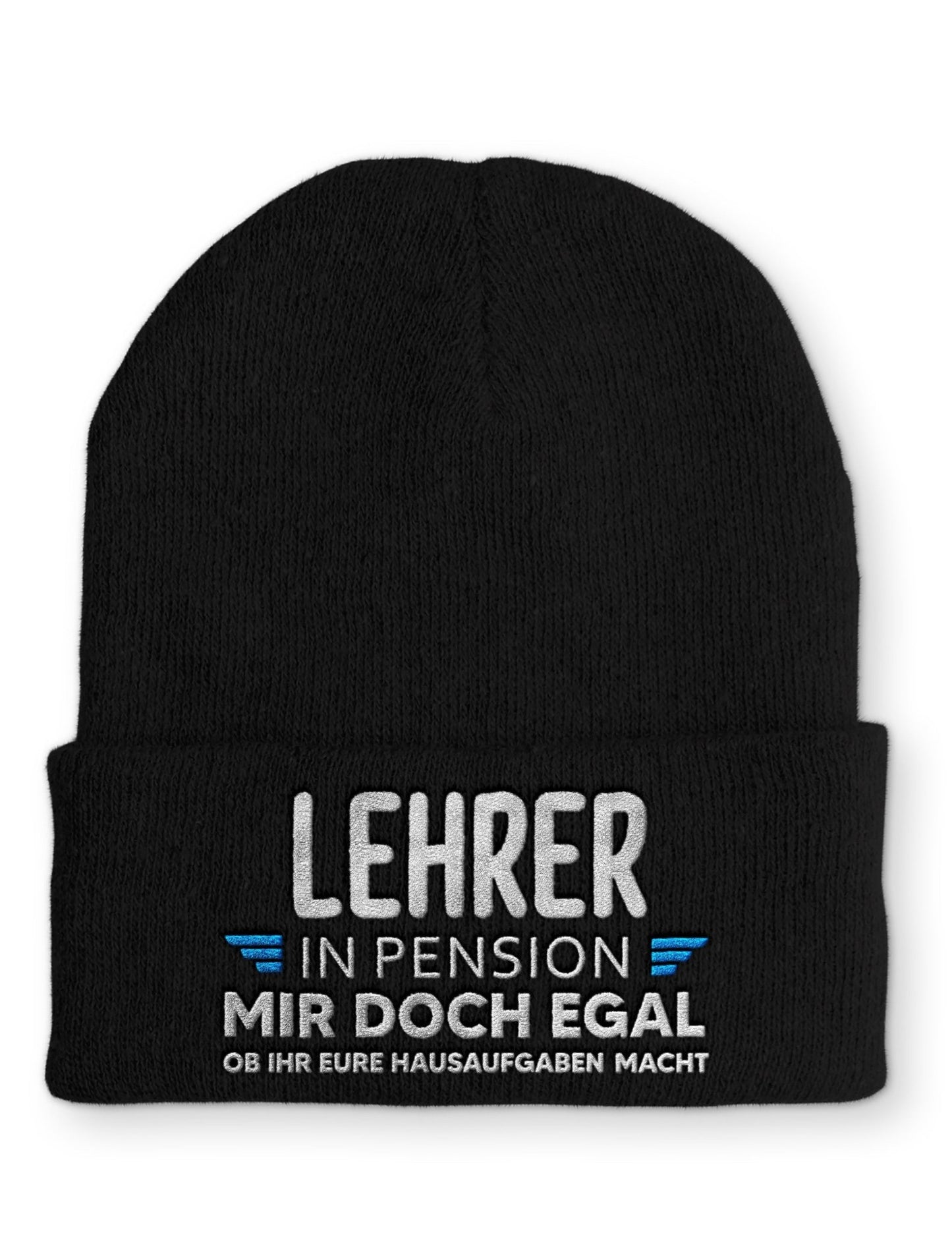Lehrer in Pension Beanie Mütze mit Spruch - tshirtladen - Mütze