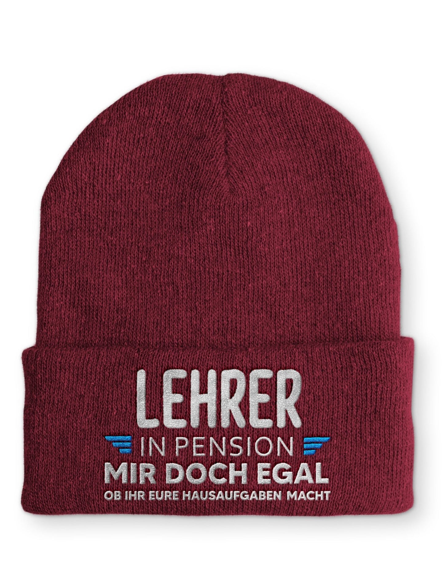 Lehrer in Pension Beanie Mütze mit Spruch - tshirtladen - Mütze