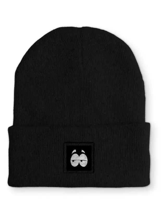 
                      
                        Lustige Comic Eye Augen Statement Beanie Mütze mit Spruch - Black
                      
                    