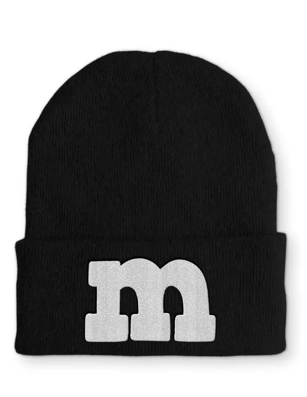 
                      
                        M Mütze Beanie perfekt für die kalte Jahreszeit - Black
                      
                    