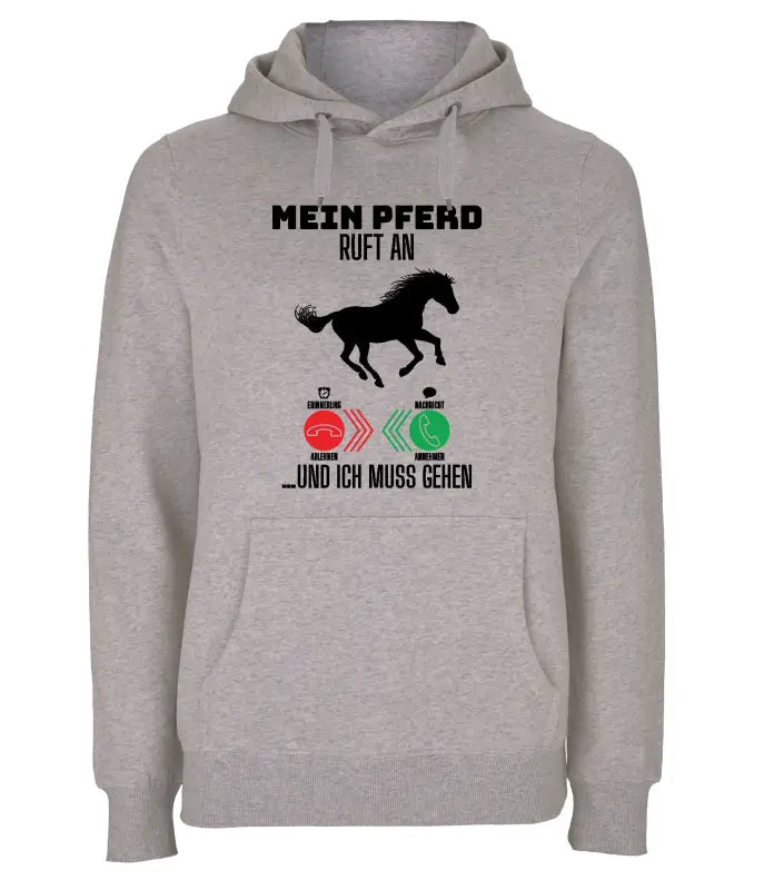 
                      
                        Mein Pferd ruft an und ich muss gehen Hoodie Unisex 2.0 - XS / Grau
                      
                    