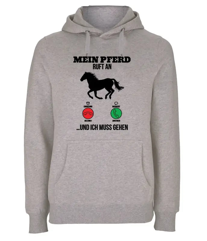 
                      
                        Mein Pferd ruft an und ich muss gehen Hoodie Unisex - XS / Grau
                      
                    