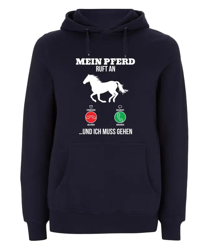 
                      
                        Mein Pferd ruft an und ich muss gehen Hoodie Unisex - XS / Navy
                      
                    