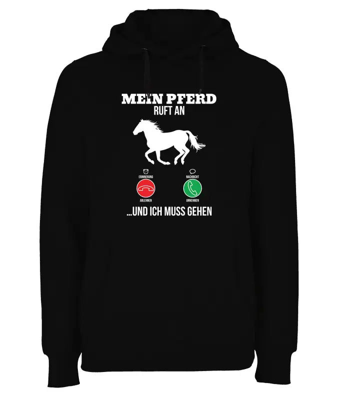 
                      
                        Mein Pferd ruft an und ich muss gehen Hoodie Unisex - XS / Schwarz
                      
                    