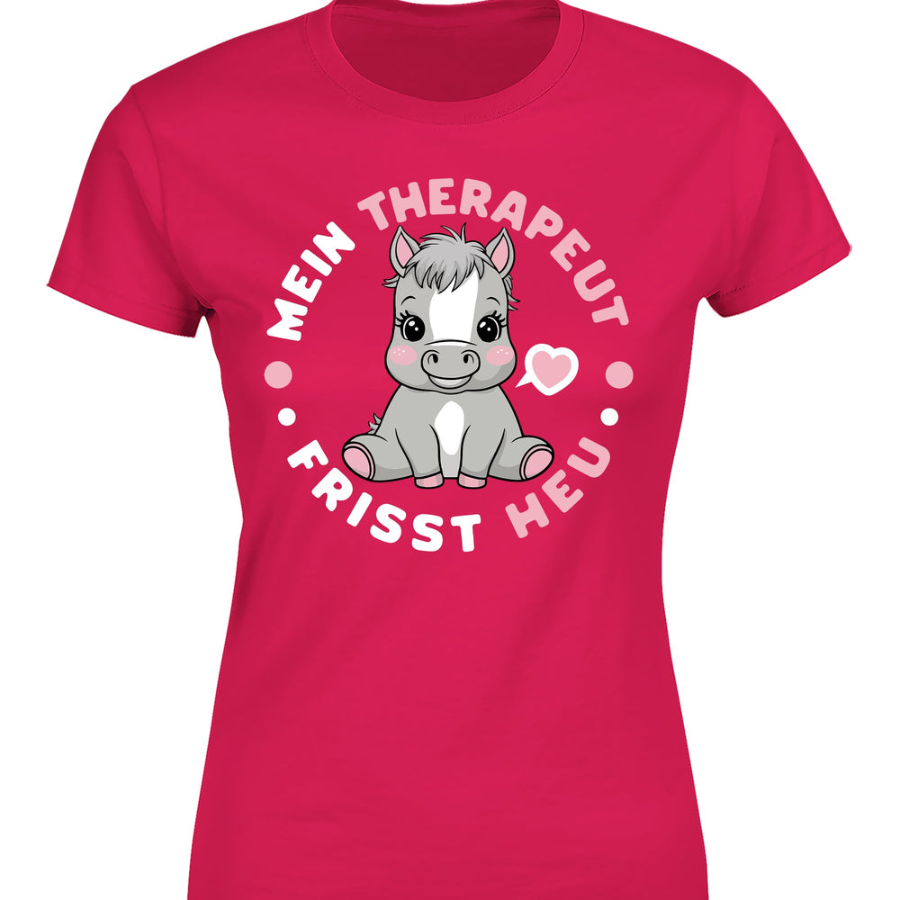 
                      
                        Mein Therapeut frisst Heu Damen T-Shirt - tshirtladen
                      
                    