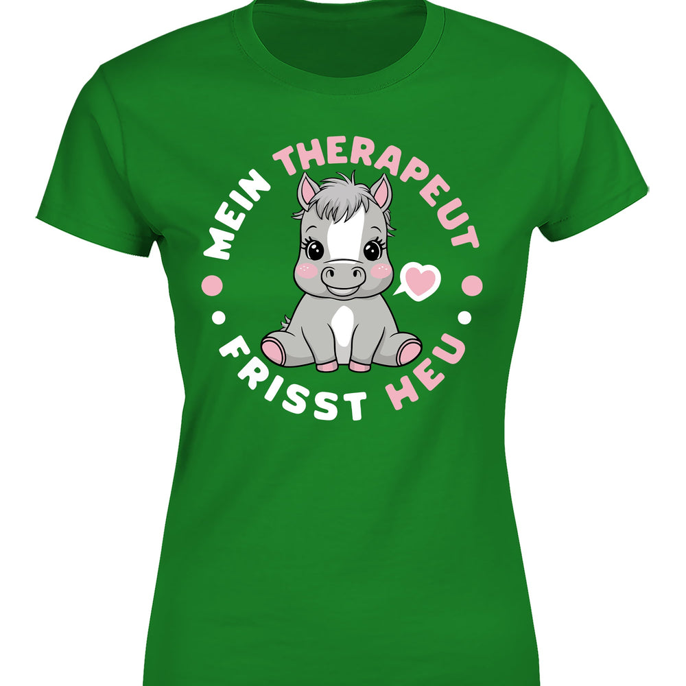 Mein Therapeut frisst Heu Damen T-Shirt - tshirtladen