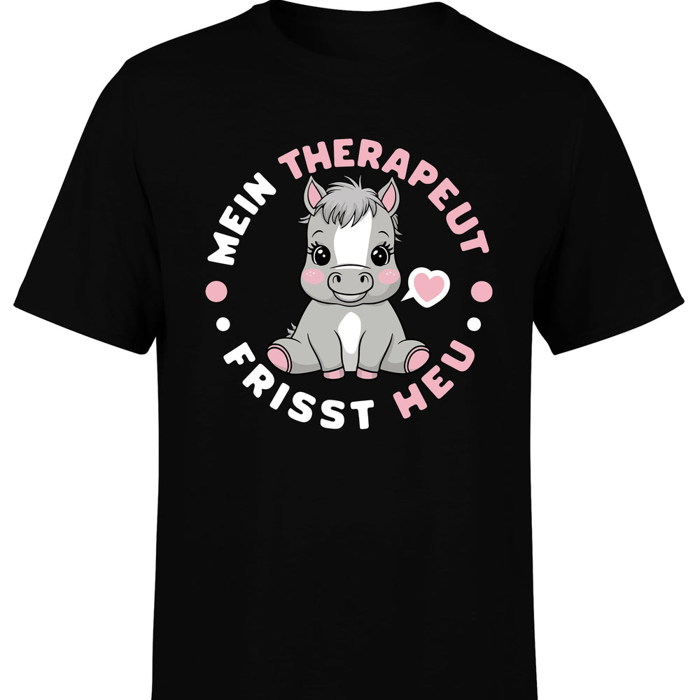 
                      
                        Mein Therapeut frisst Heu Herren T-Shirt - tshirtladen
                      
                    