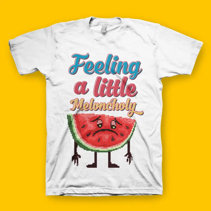 Meloncholy Food Puns Herren T - Shirt - XS