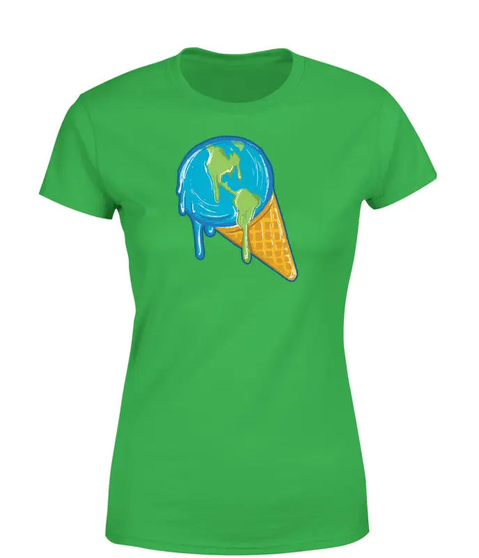 
                      
                        Melting Earth Ice Damen T - Shirt Fairtrade - S / Grün
                      
                    