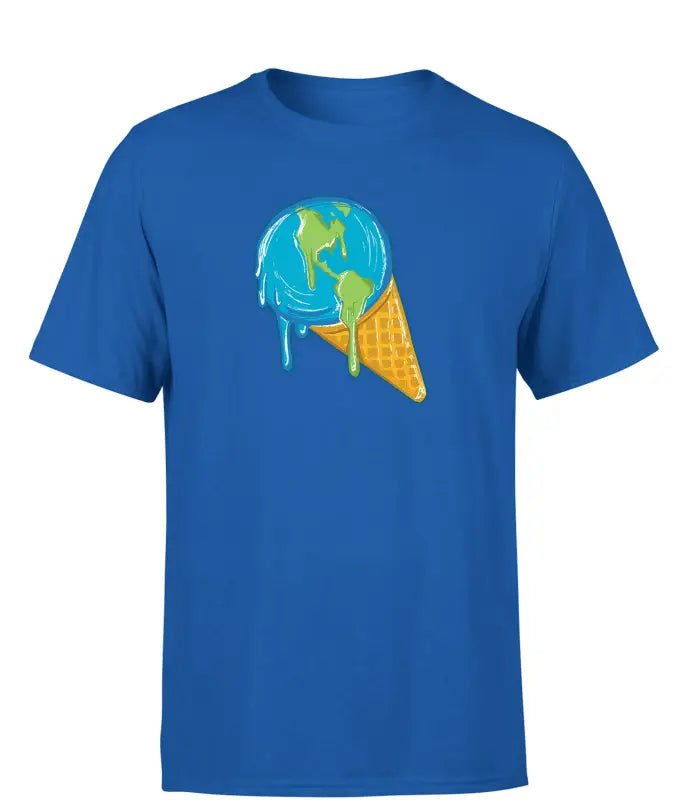 Melting Earth Ice Herren T-Shirt - tshirtladen - 