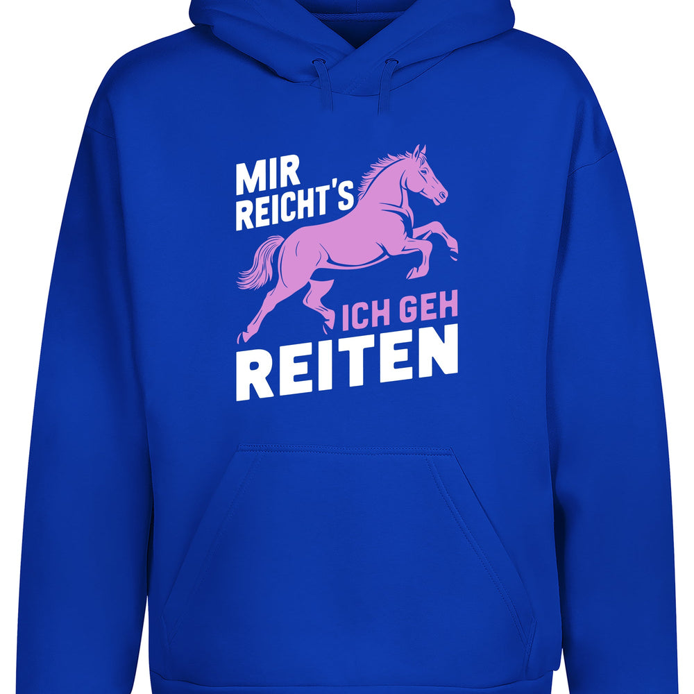 
                      
                        Mir reicht´s ich geh Reiten Hoodie Kapuzenpullover Unisex - tshirtladen
                      
                    