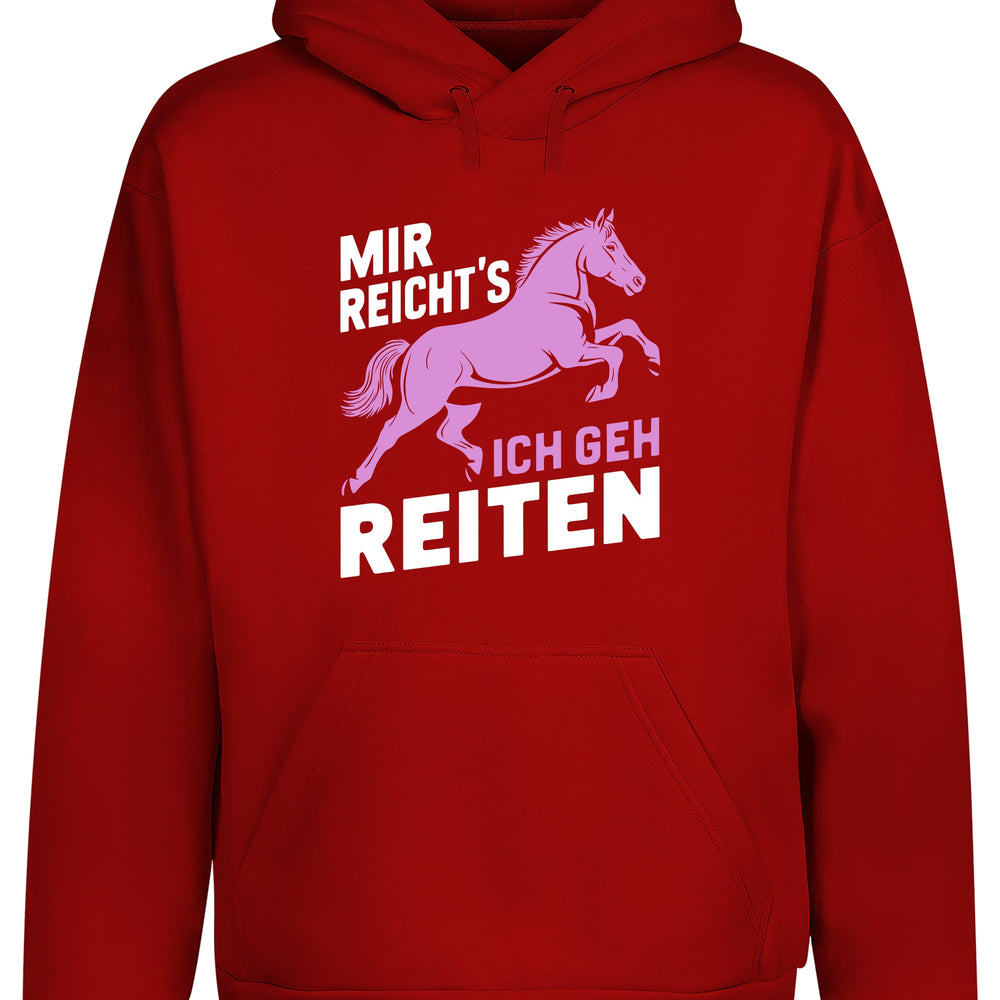 
                      
                        Mir reicht´s ich geh Reiten Hoodie Kapuzenpullover Unisex - tshirtladen
                      
                    