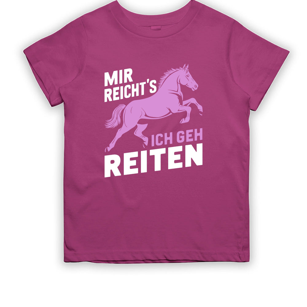 
                      
                        Mir reicht´s ich geh Reiten Kinder T-Shirt - tshirtladen
                      
                    